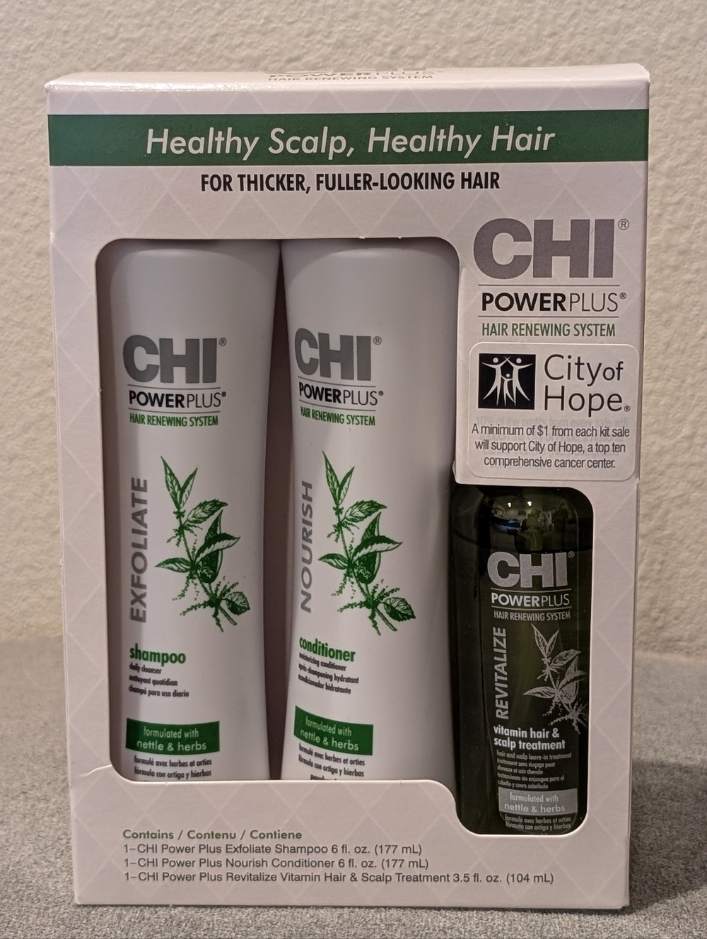 CHI PowerPlus Hair Renewing System Starter Kit Shampoo Conditioner New Box